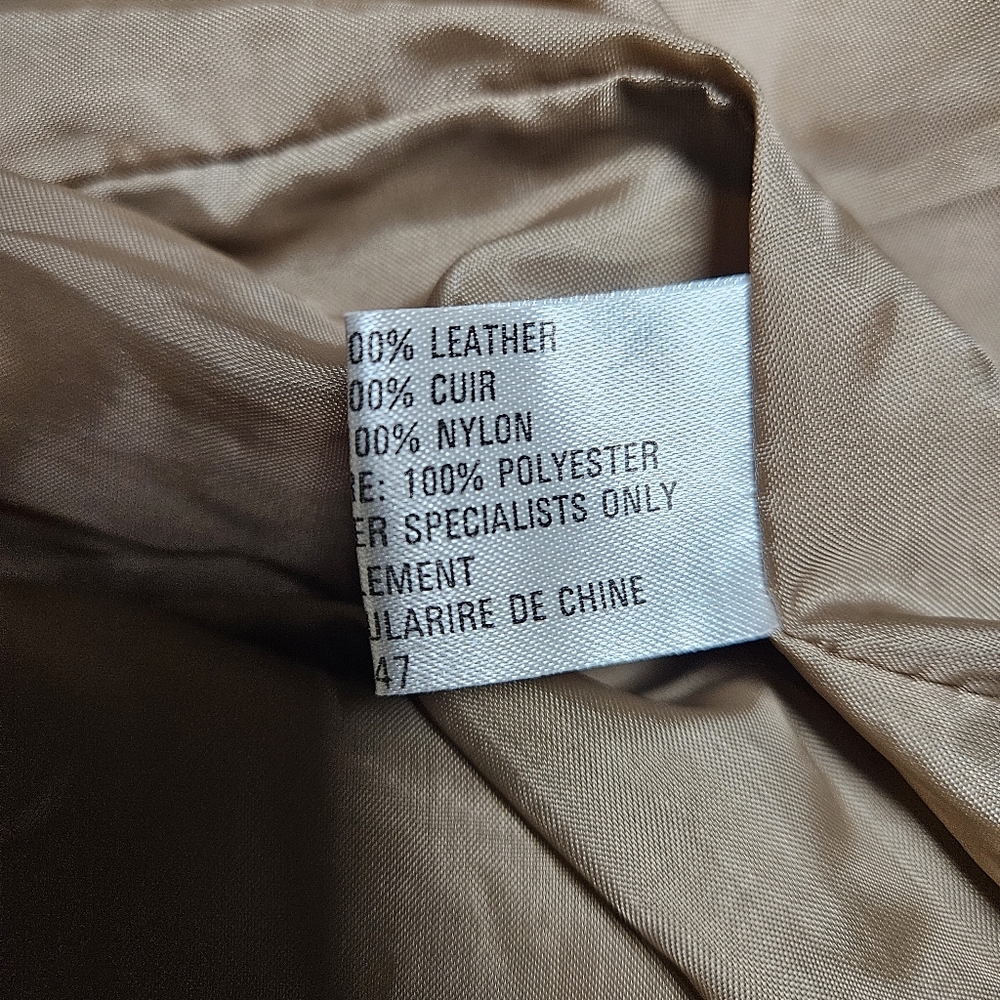 Talbots Leather Barn Coat Jacket Brown Suede Chore Coat Outerwear Size Medium - Picture 8 of 9